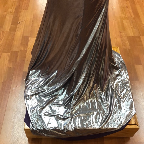 ⭐️SOLD⭐️ Silver-purple prom dress - Picture 6 of 8